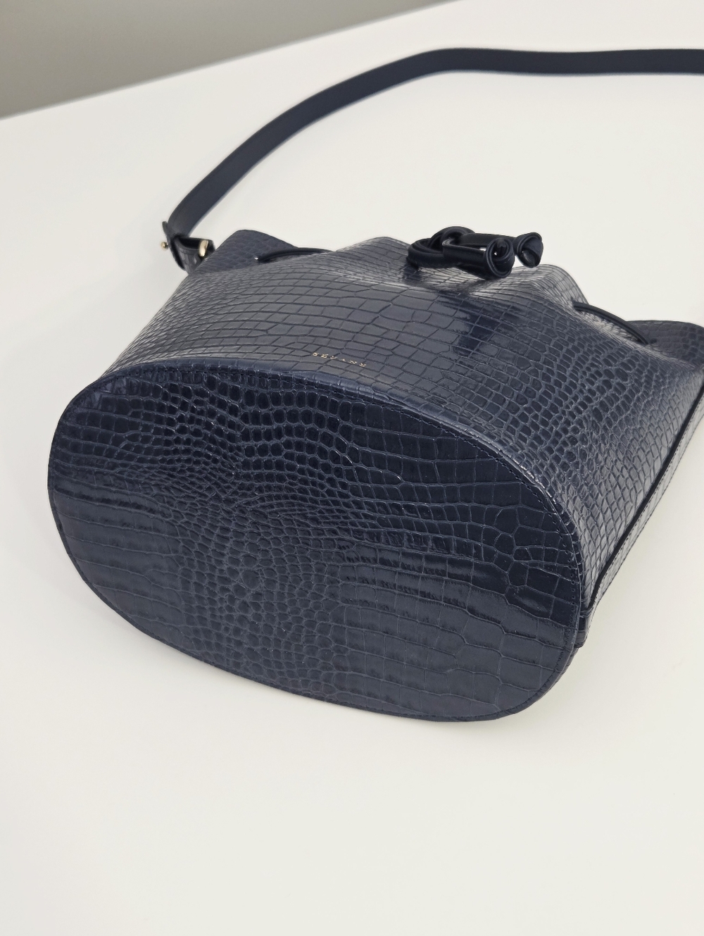 NWT SEZANE FARROW BAG - DENIM CROCO - Picture 9 of 9